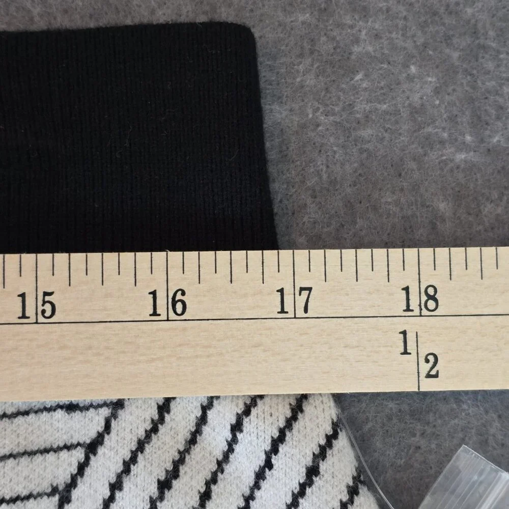 Maeve by Anthropologie White & Black Abstract Woven Print Skirt Size XL NWT - Picture 8 of 10